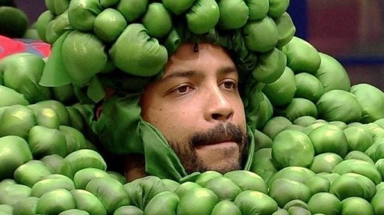Projota de brócolis - Reprodução/Globoplay - Reprodução/Globoplay