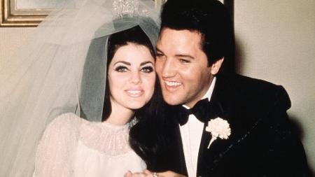 Elvis e Priscilla Presley no dia do casamento  - Getty Images - Getty Images