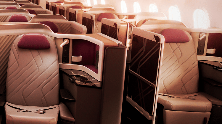 Novo design da classe premium business da LATAM