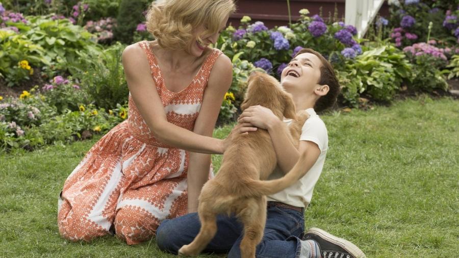Juliet Rylance e Bryce Gheisar em cena de "Quatro Vidas de um Cachorro", que será exibido hoje na Sessão da Tarde - Divulgação