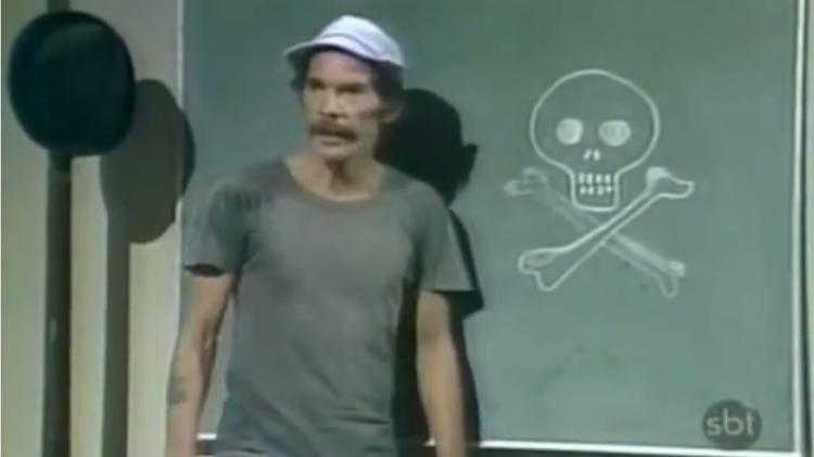 Seu Madruga dá aula no lugar do Professor Girafales em "Chaves" - Reprodução/SBT - Reprodução/SBT