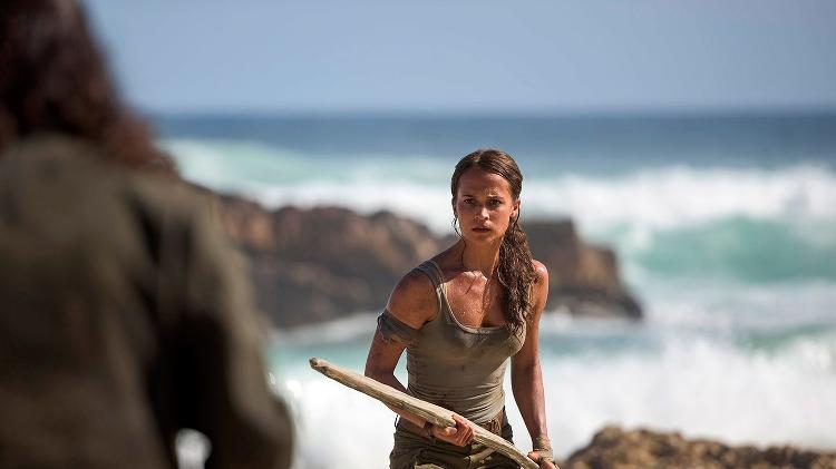 Alicia Vikander em cena de "Tomb Raider" - Reprodução - Reprodução