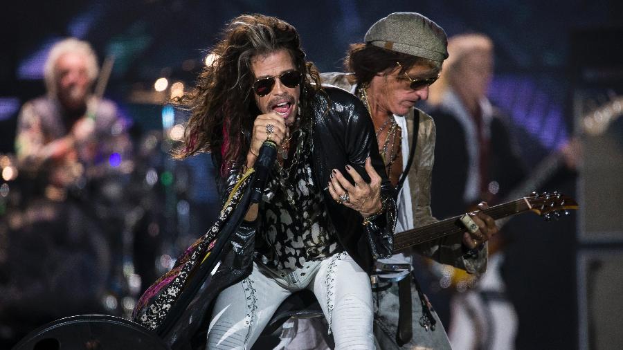 Steven Tyler durante show do Aerosmith no Rock In Rio - Bruna Prado/UOL