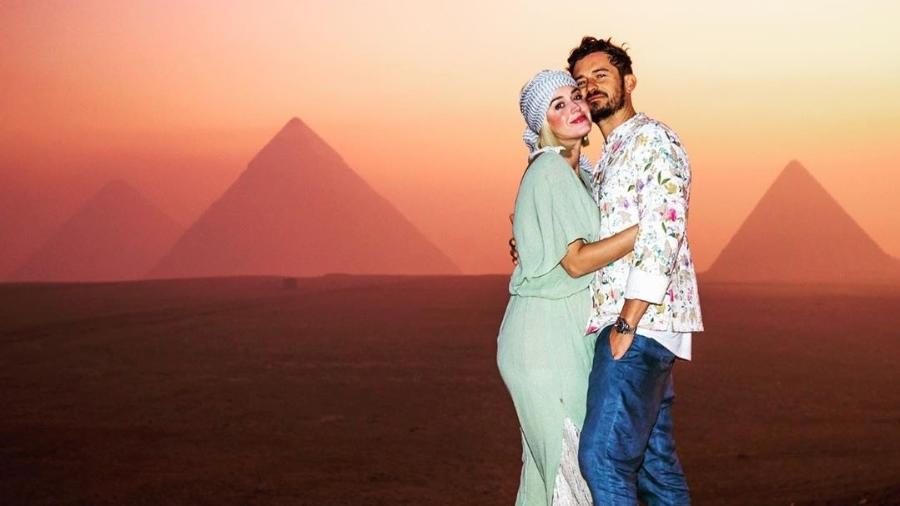 Katy Perry e Orlando Bloom no Egito - Reprodução/Instagram