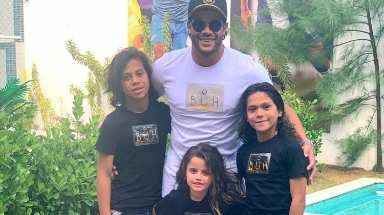 Hulk passou o Natal com os filhos Ian, Thiago e Alice - Reprodução/Instagram - Reprodução/Instagram