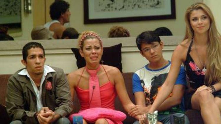 Jean, Pink, Sammy e Grazi no BBB em 2005 - Reprodução/Globo - Reprodução/Globo