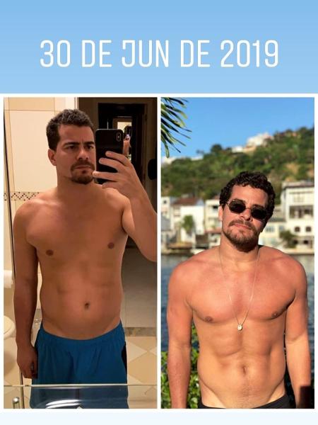 Thiago Martins mostra "antes e depois" de passar por personal - Reprodução/Instagram