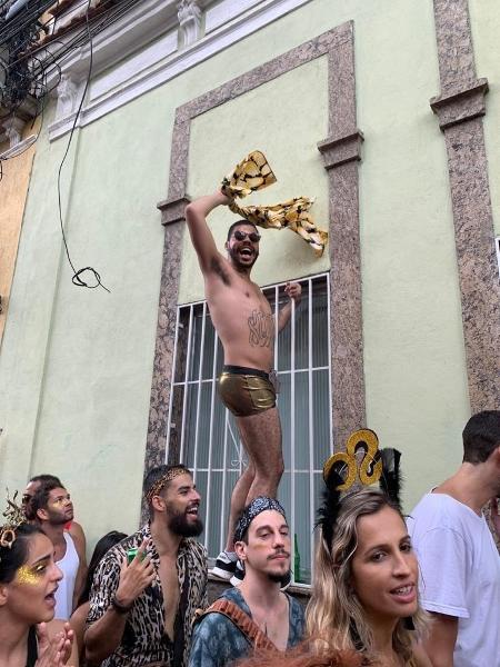 Rafael Silva curtindo a festa no Rio de Janeiro, no início de 2020 - Arquivo Pessoal