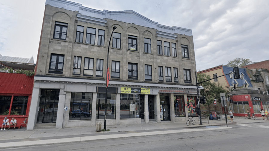 O endereço do falso restaurante em Montreal pertence, na verdade, a estabelecimentos comerciais - Reprodução/Google Street View