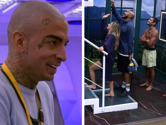 Líder MC Guimê acorda a casa e brothers reagem no BBB 23: 'Otário'