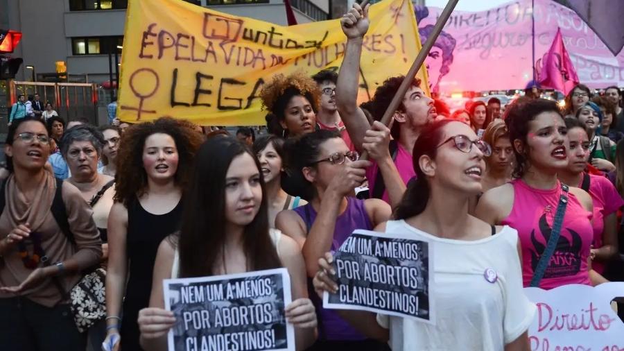 Protesto pelo aborto legal