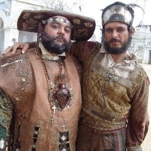 Márcio Tadeu Lima e Flávio Rocha na minissérie "A Pedra do Reino" (2007) - Márcio Tadeu Lima/Arquivo pessoal - Márcio Tadeu Lima/Arquivo pessoal