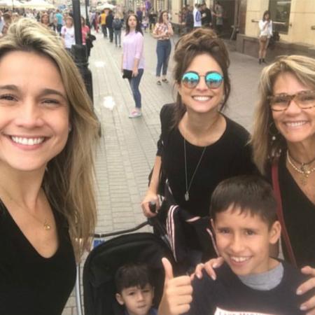 Fernanda Gentil com a família na Rússia - Instagram