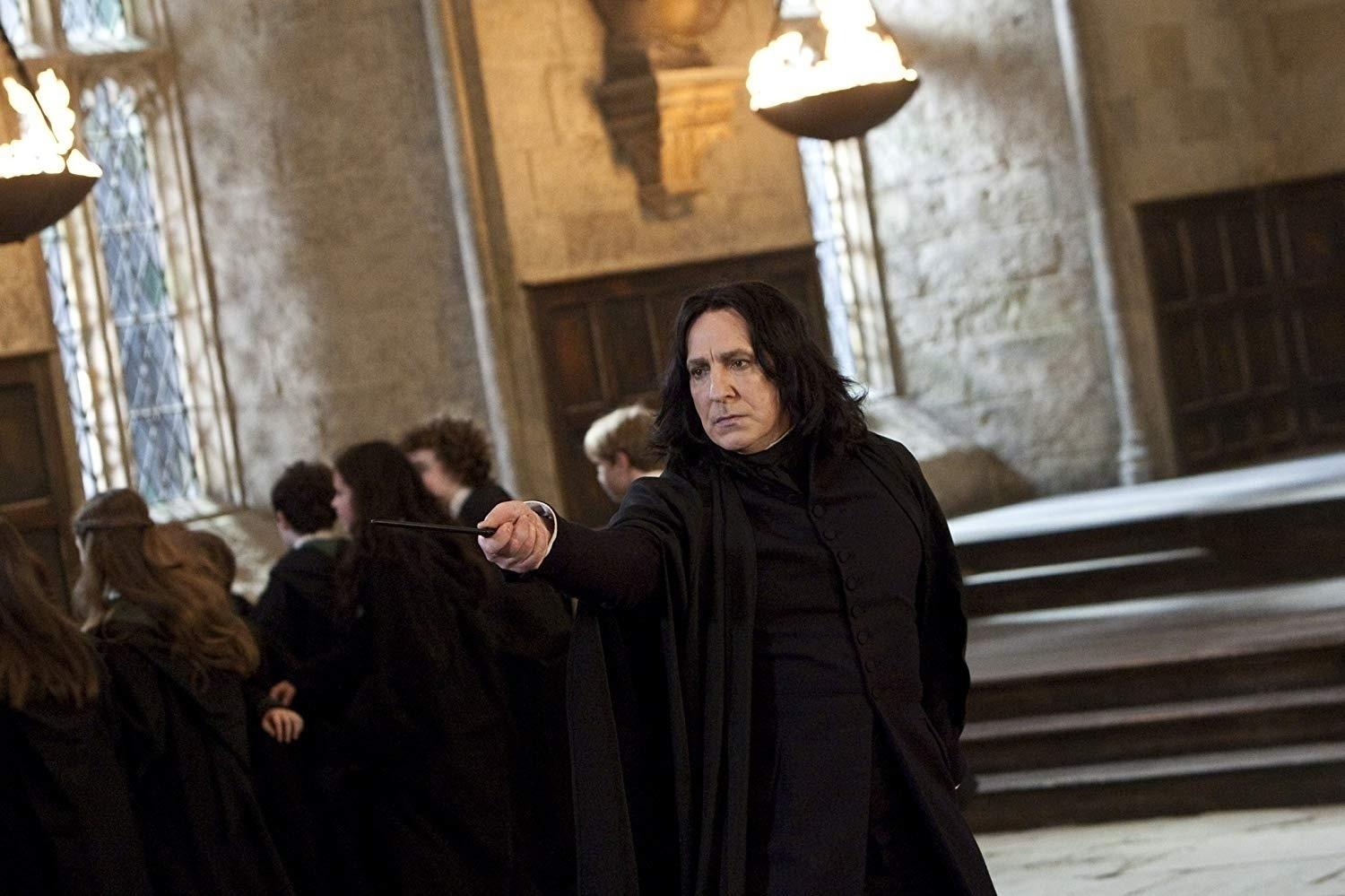 Alan Rickman em "Harry Potter e as Relíquias da Morte: Parte 2" (2011) - Divulgação