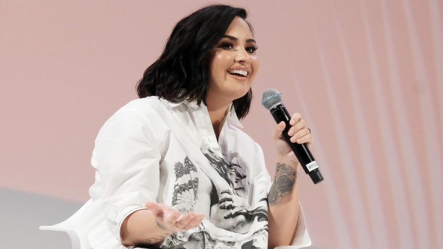Demi Lovato em evento da Vogue em novembro de 2019 - Sarah Morris/Getty Images