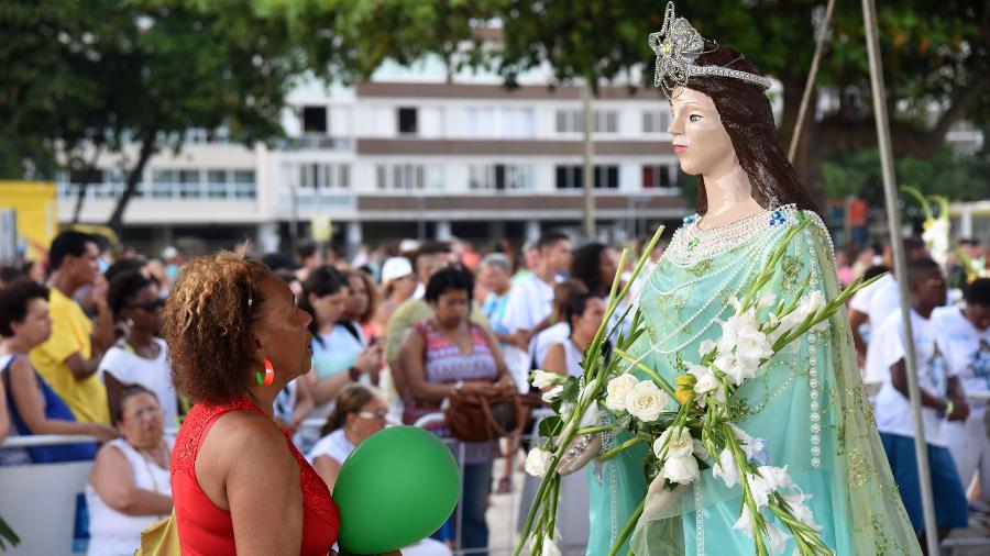 Festa de Iemanjá promovida pelo Mercadão de Madureira, 29 de dezembro de 2016, no Rio de Janeiro - Alexandre Macireira