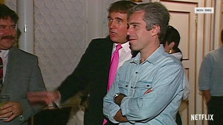 Donald Trump e Jeffrey Epstein - Reprodução/Netflix - Reprodução/Netflix