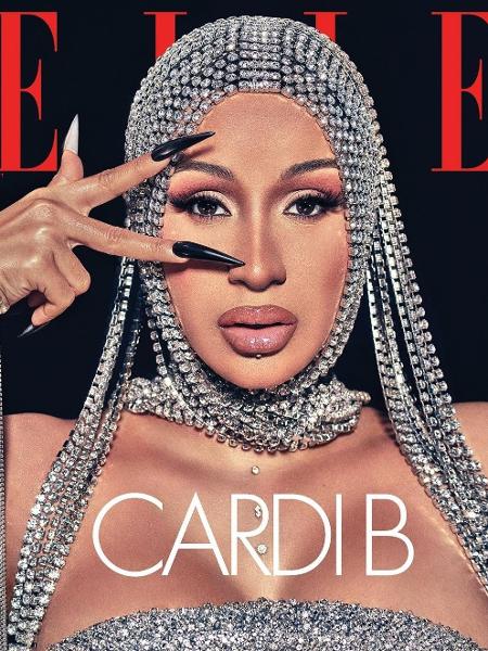 Cardi B na capa da revista "Elle" - Reprodução/Instagram