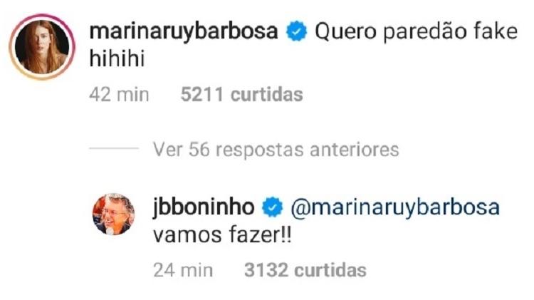 BBB 21: Boninho confirma paredão falso em comentário no Instagram - Reprodução/Globoplay - Reprodução/Globoplay