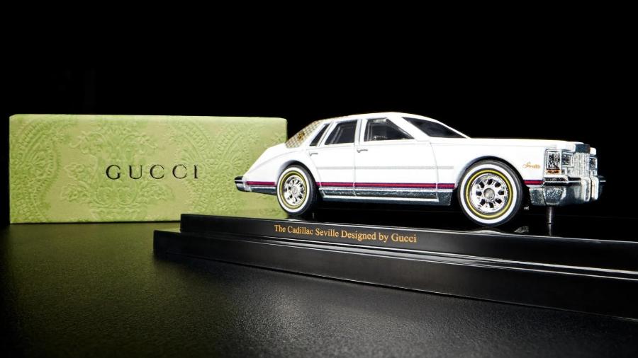 Cadillac feito pela Hot Wheels para centenário da Gucci - Divulgação