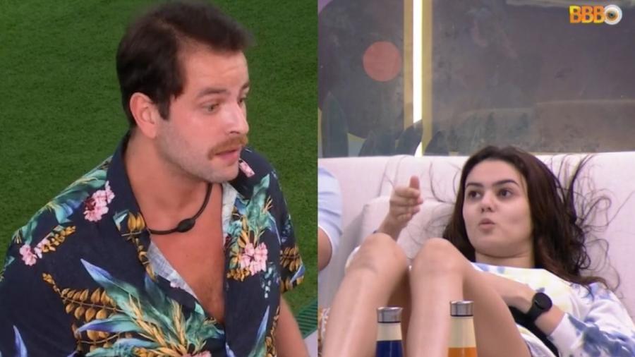 BBB 22: Gustavo e Eslovênia se desentendem em DR na varanda - Reprodução/Globoplay