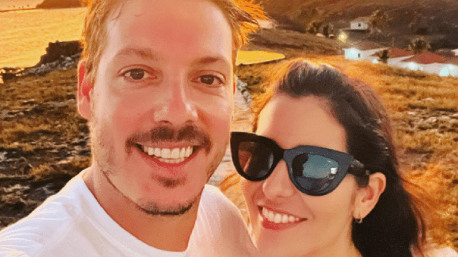 Fabio Porchat e a produtora Nataly Mega - Divulgação