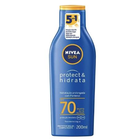 Protetor Solar NIVEA SUN Protect & Hidrata FPS70, da Nivea - Divulgação - Divulgação