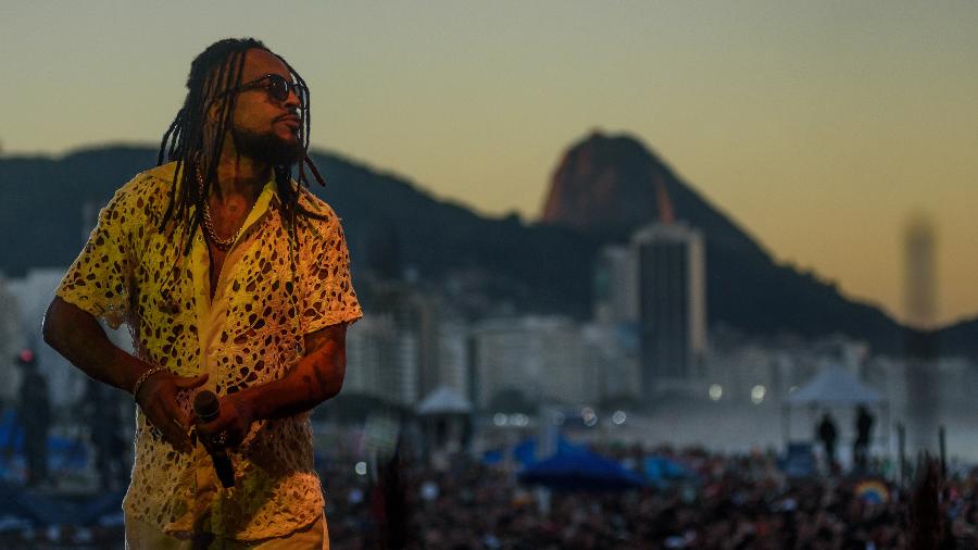 Rael no show do Tim Music Rio, em Copacabana