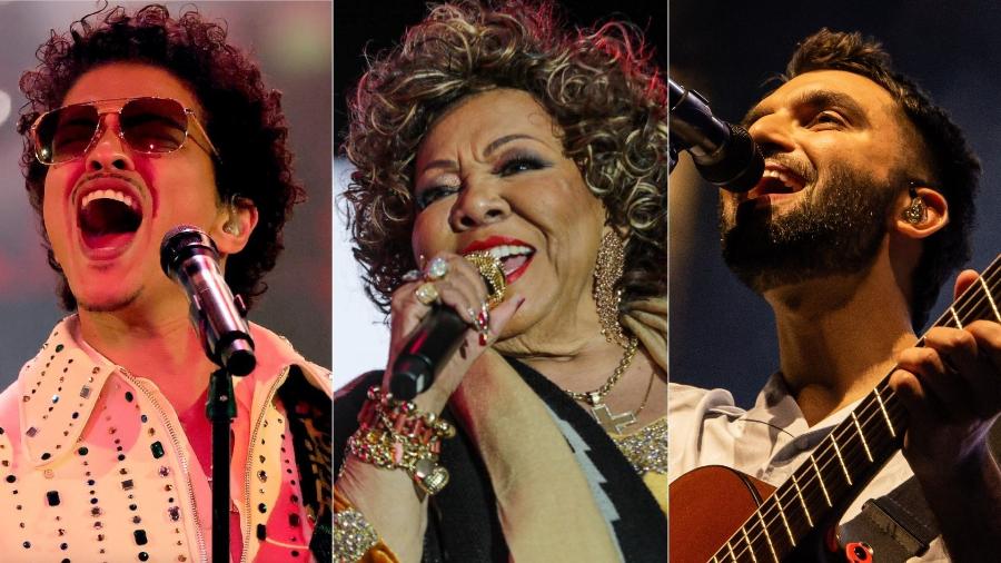 Bruno Mars, Alcione e Silva fazem shows no primeiro fim de semana de outubro