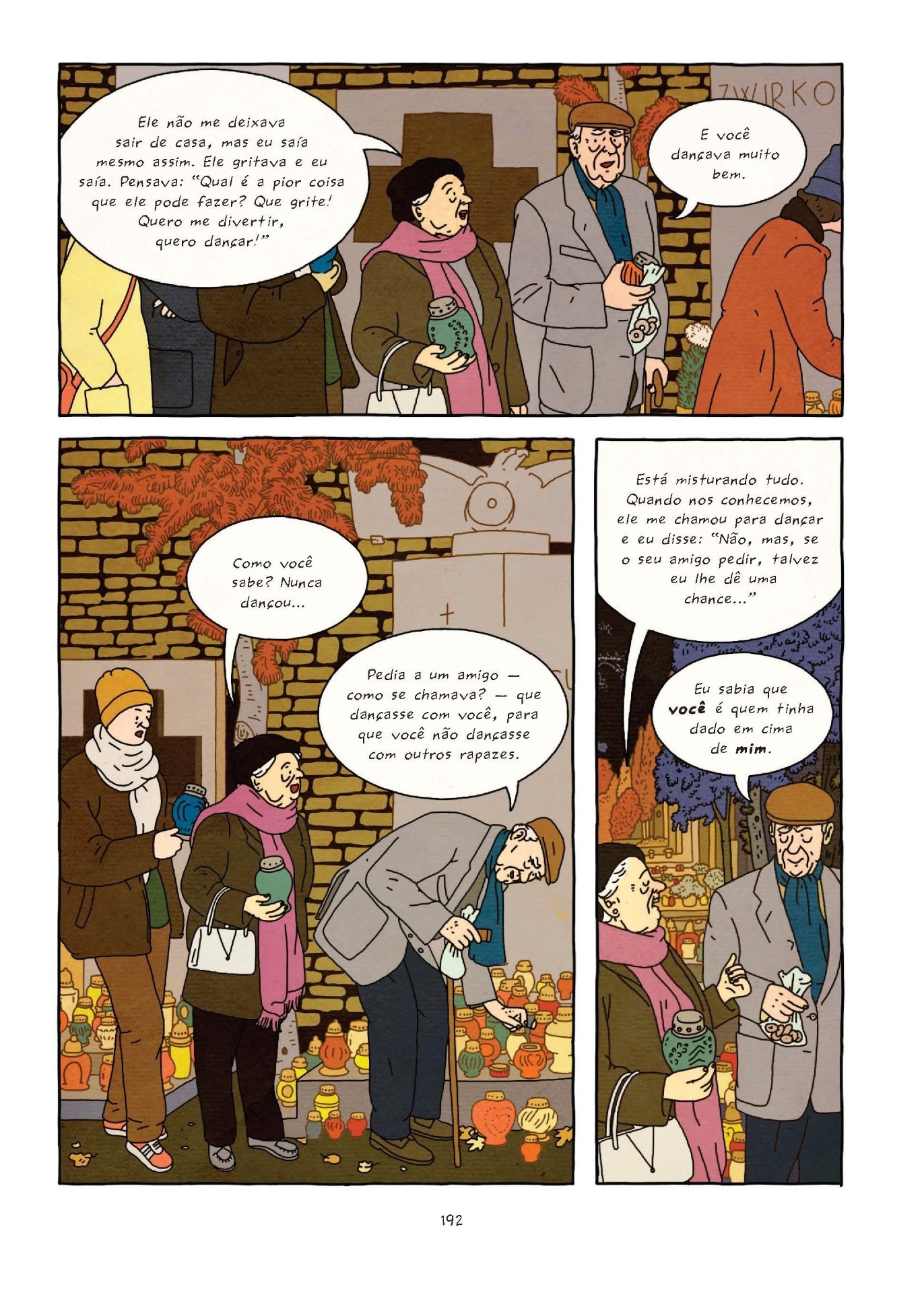 Página da HQ "A Propriedade", da israelense Rutu Modan - Divulgação