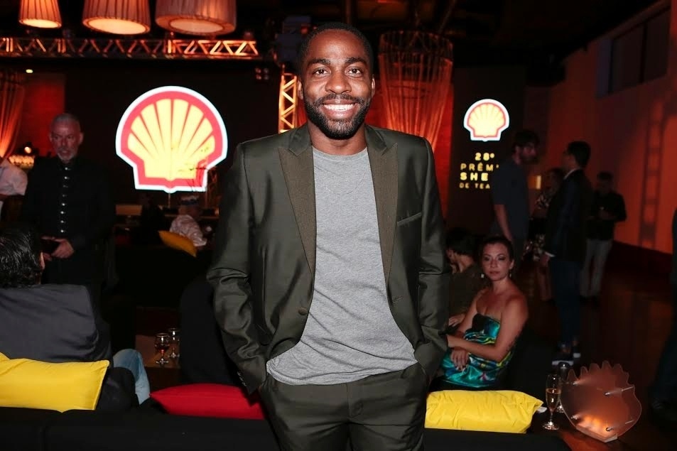 22.mar.2016 -  Lázaro Ramos a na 28ª edição do Prêmio Shell de Teatro, em São Paulo - Rafael Cusato/Brazil News