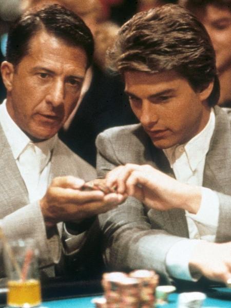 Dustin Hoffman e Tom Cruise no filme "Rain Man" (1988), em que o protagonista é autista - Divulgação