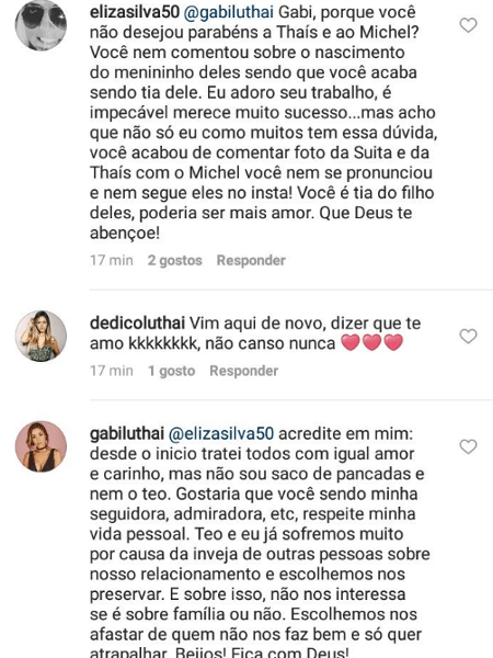 Gabi Luthai detona Thais Fersoza  - Reprodução/Instagram - Reprodução/Instagram