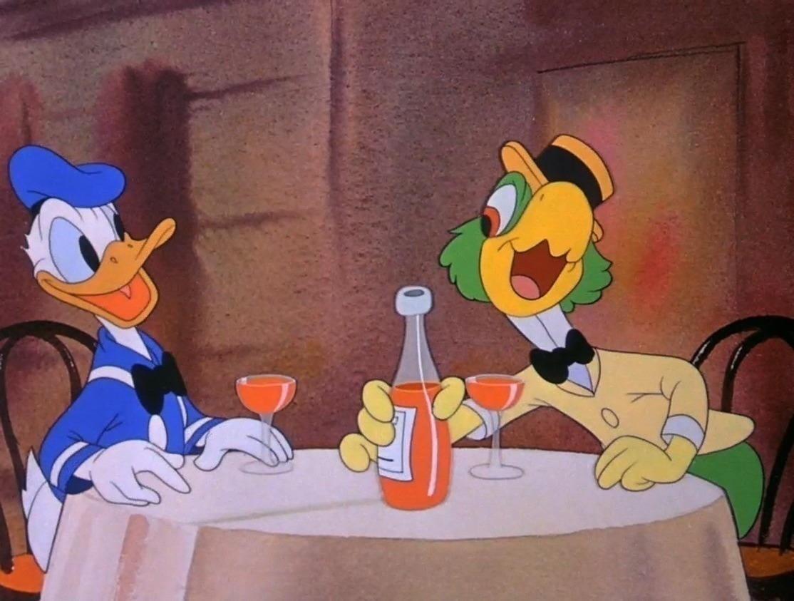 José Carioca e Pato Donald - Reprodução
