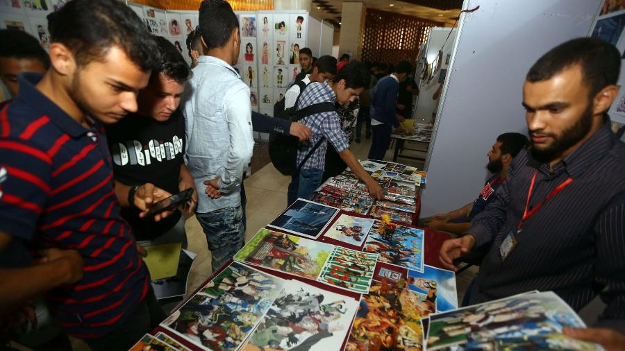 Visitantes da Comic-Con em Trípoli, na Líbia - Mahmud Turkia/AFP Photo