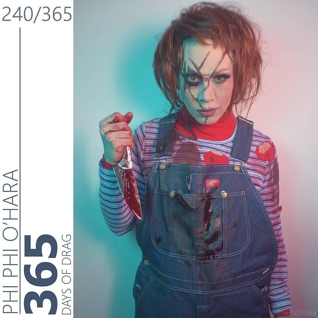 Phi Phi O'Hara como cosplay de Chucky, o brinquedo assassino - Reprodução/Instagram