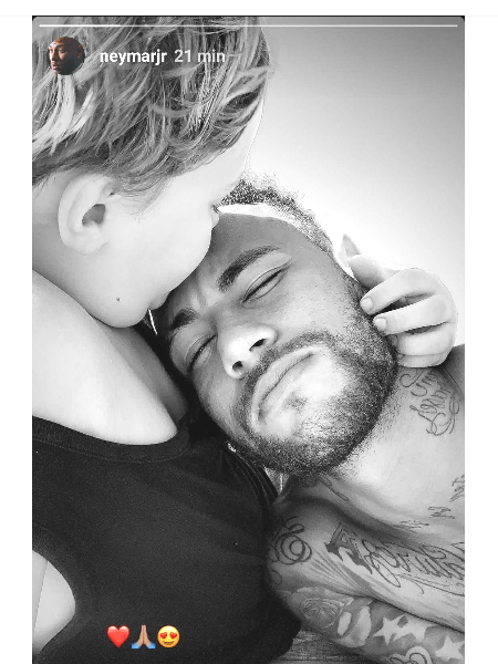 Neymar com o filho, Davi Lucca - Reprodução/Instagram