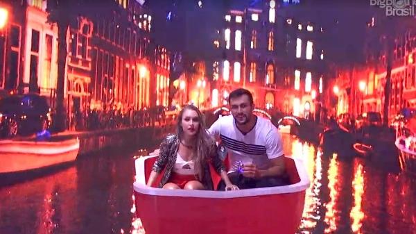 BBB 21: Carla Diaz e Arthur na festa Amsterdam - Reprodução/ Globoplay