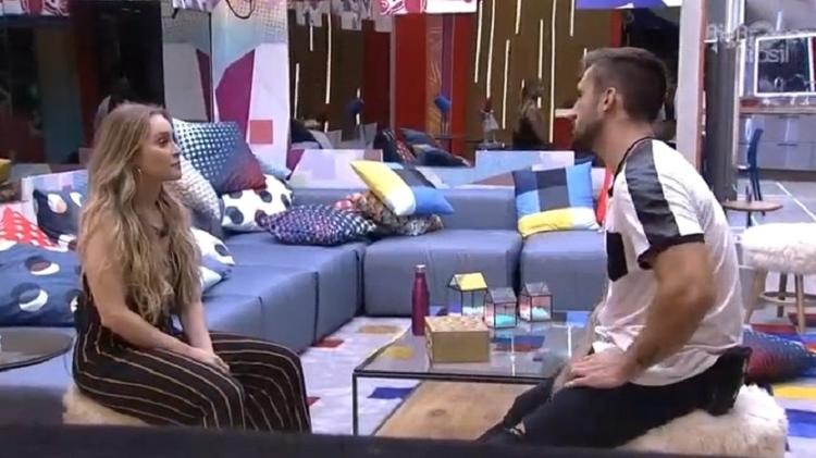 BBB 21: Arthur e Carla Diaz discutem a relação - Reprodução/Globoplay - Reprodução/Globoplay