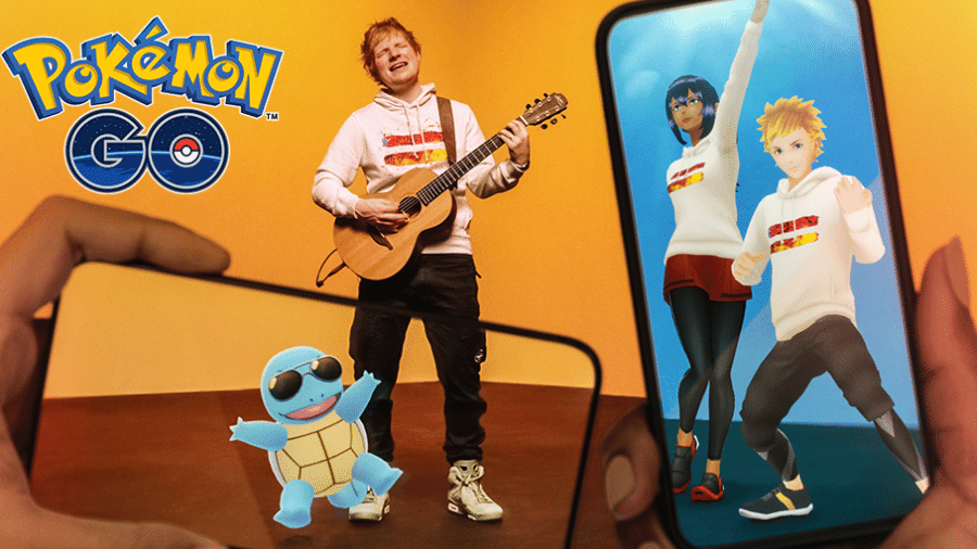 Pokémon GO Ed Sheeran - Divulgação/The Pokémon Company