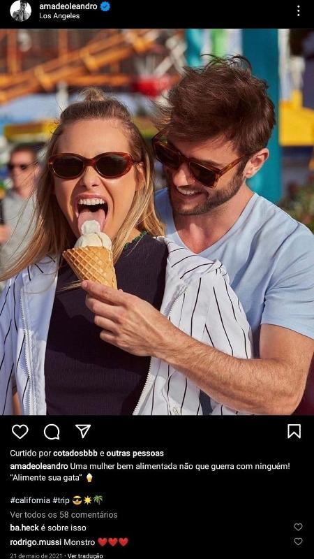 Rodrigo Mussi comentou uma foto publicada no Instagram de um amigo de Bárbara Heck - Reprodução/Instagram - Reprodução/Instagram