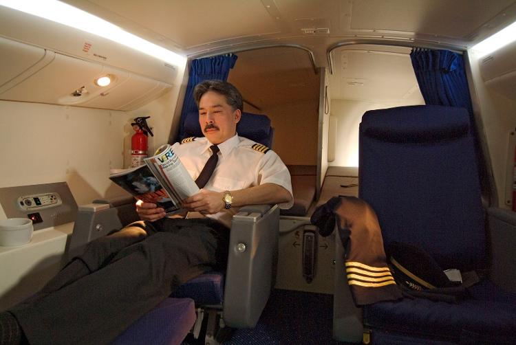 Pilots also have their space to relax, here on Boeing aircraft - Disclosure/Boeing - Disclosure/Boeing