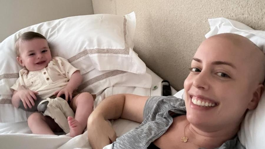 Fabiana Justus relembra última mamada do filho antes de quimioterapia
