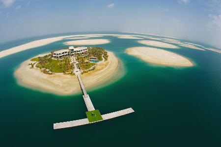 Ilha da Groenlândia no prestigioso mega-projeto 'The World'. As 300 ilhas artificiais tinham a intenção de formar de um mapa-múndi, situadas a 4 km da costa de Dubai.