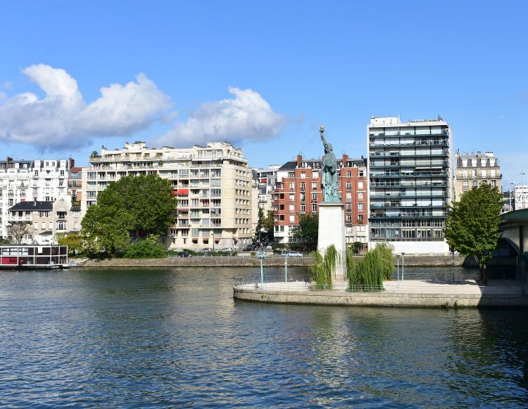 Réplica da Estátua da Liberdade em Ile aux Cygnes