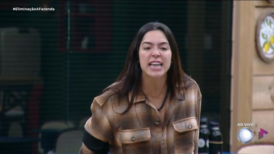 A Fazenda 16: Luana celebra eliminação de Zé Love - Reprodução/PlayPlus