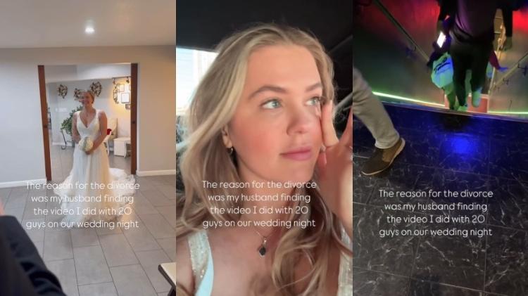 Tiffany Wisconsin disse que um vídeo com 20 homens para o OnlyFans causou seu divórcio Tiffany Wisconsin disse que um vídeo com 20 homens para o OnlyFans causou seu divórcio