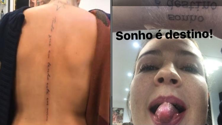 Luana Piovani mostra novas tatuagens - Reprodução/Instagram - Reprodução/Instagram