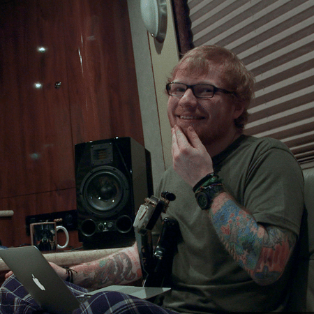 O cantor Ed Sheeran, que vai dar aula de violão a fã - Reprodução/Murray Pictures