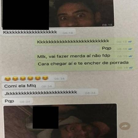 Ex-jogador do São Paulo, Daniel compartilhava foto de mulheres com quem transava em um grupo de WhatsApp - Reprodução